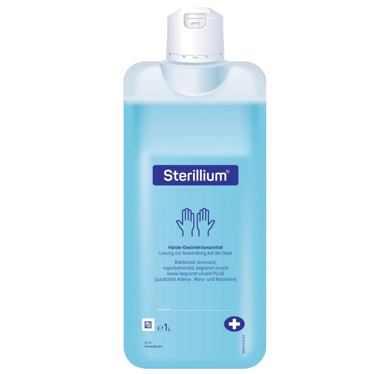 Sterillium Händedesinfektionsmittel – Hautfreundliche Desinfektion für Hände & Haut Inhalt: 1 Liter Flasche