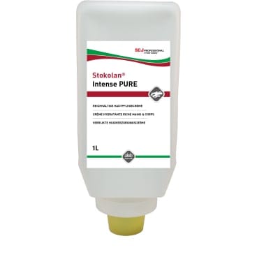 Stokolan® Intense PURE Hautpflegecreme, unparfümiert 1 Liter Softflasche (Karton, 9 Stück)
