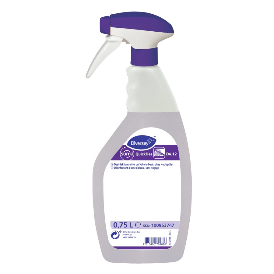 Suma QuickDes D4.12 Sprühdesinfektionsmittel, gebrauchsfertig 750 ml - Flasche