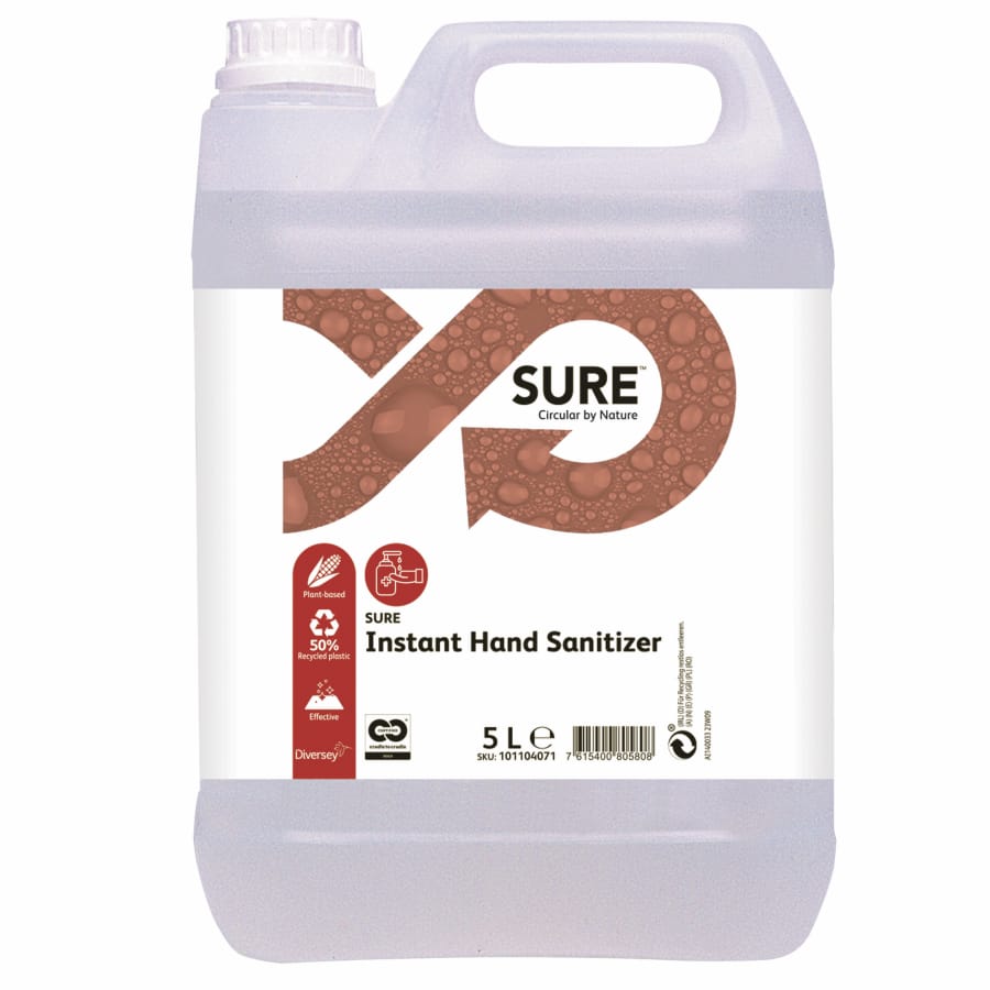 SURE Instant Hand Sanitizer Händedesinfektion 5 Liter - Kanister
