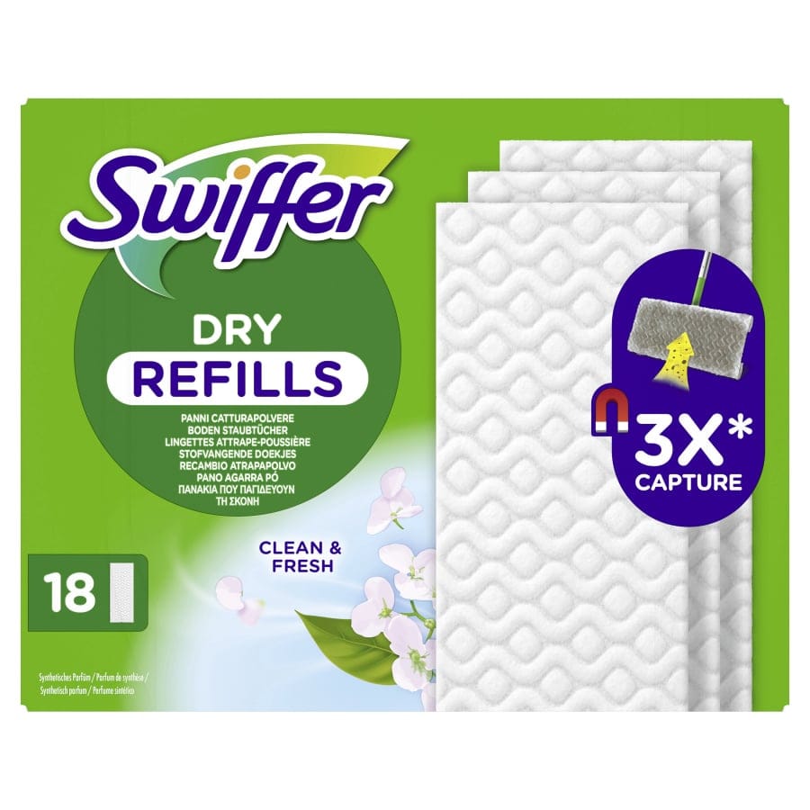 Swiffer Trocken Wischtücher Nachfüllpackung, 18er mit Duft