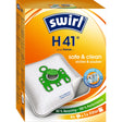Swirl® H 41 MicroPor® Plus Green Staubsaugerbeutel 1 Paket = 3 Packungen mit je 4 Stück + 1 Filter