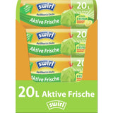 Swirl® Müllbeutel Reißfest, Aktive Frische, 20 Liter