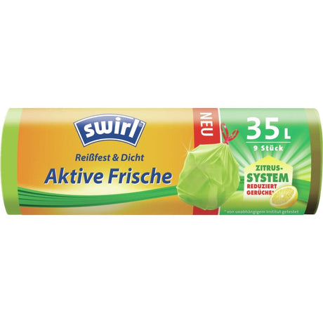 Swirl® Müllbeutel Reißfest, Aktive Frische, 35 Liter