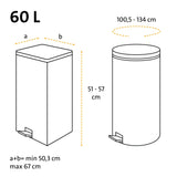 Swirl® Müllbeutel Reißfest, Aktive Frische, 60 Liter