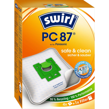 Swirl PC 87 MicroPor® PLUS AirSpace® Staubsaugerbeutel