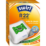 Swirl® R 22 MicroPor® Plus Green Staubsaugerbeutel 1 Paket = 3 Packungen mit je 4 Stück + 1 Filter