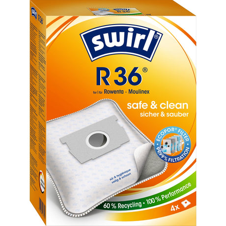 Swirl® R 36 MicroPor® Plus Green Staubsaugerbeutel 1 Packung = 4 Stück
