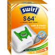Swirl® S 64 (S 66) Ecopor® Staubsaugerbeutel 1 Paket = 3 Packungen mit je 4 Stück