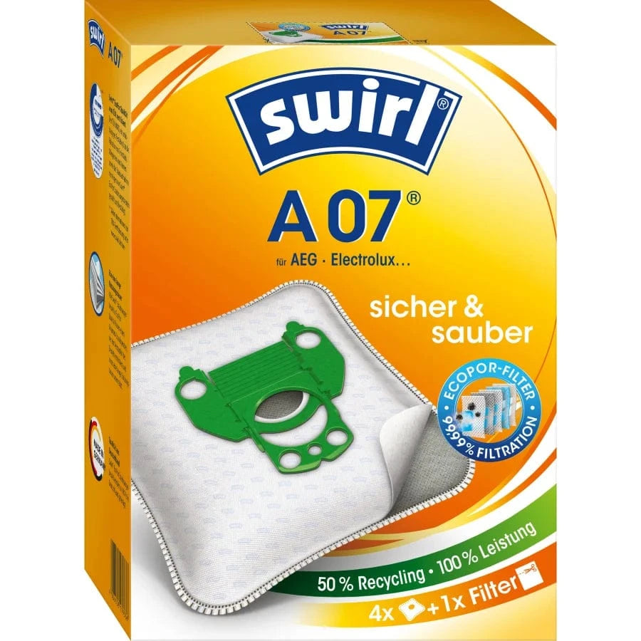 swirl vacuum cleaner bag A 07, with MicroporPlus filter
