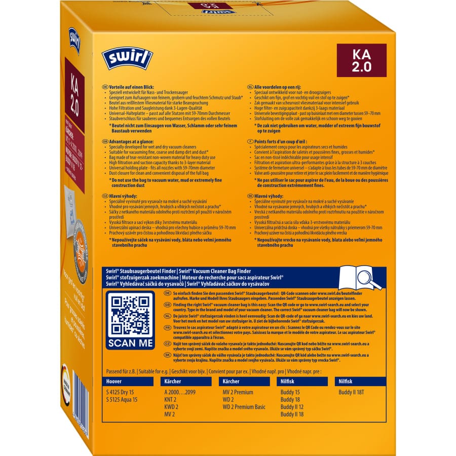 Swirl® Staubsaugerbeutel KA 2.0