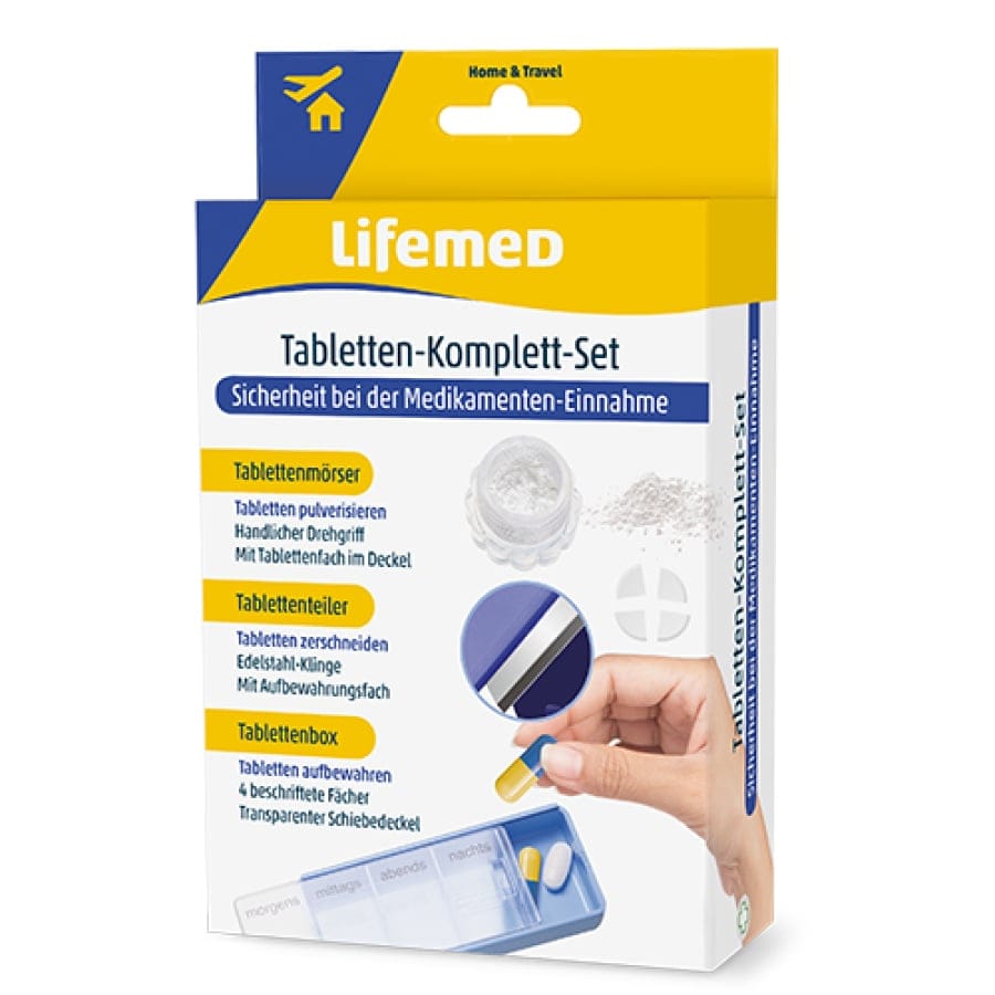 Tabletten-Komplett-Set blau