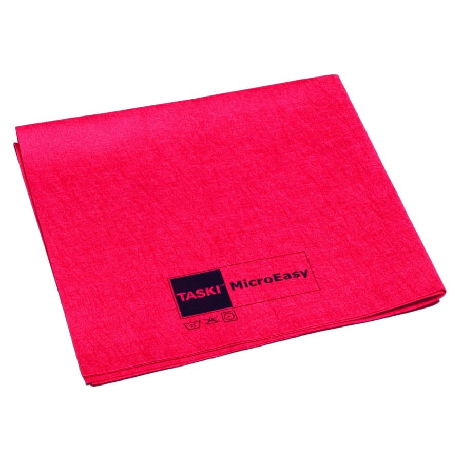TASKI MicroEasy Mikrofasertuch, Vliesstoff 5 Tücher, Rot