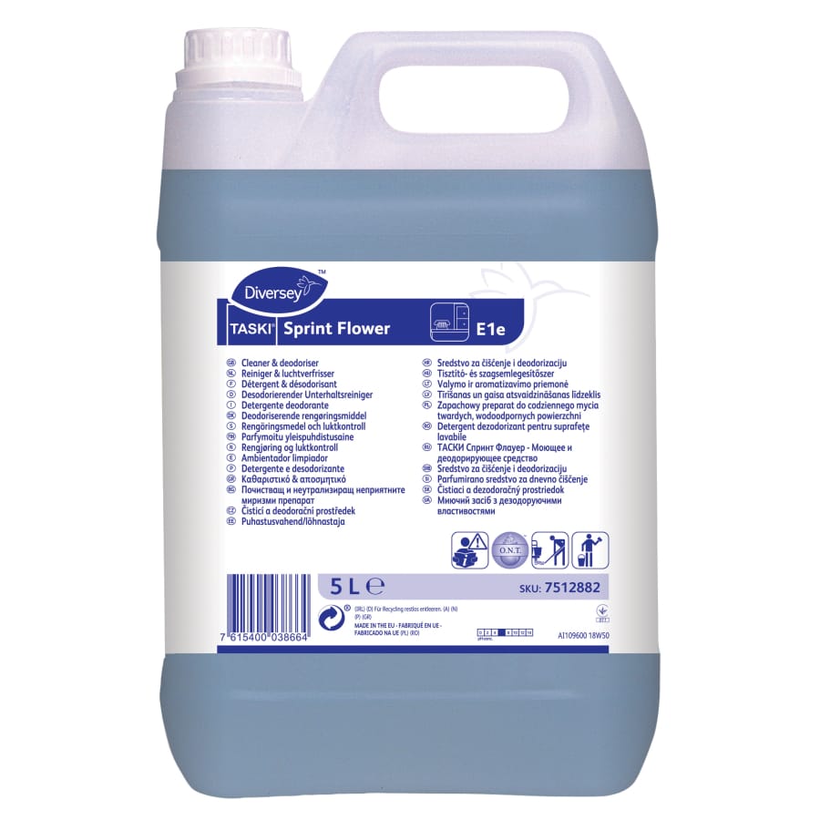 TASKI Sprint Flower E1e Unterhaltsreiniger, desodorierend 5 Liter