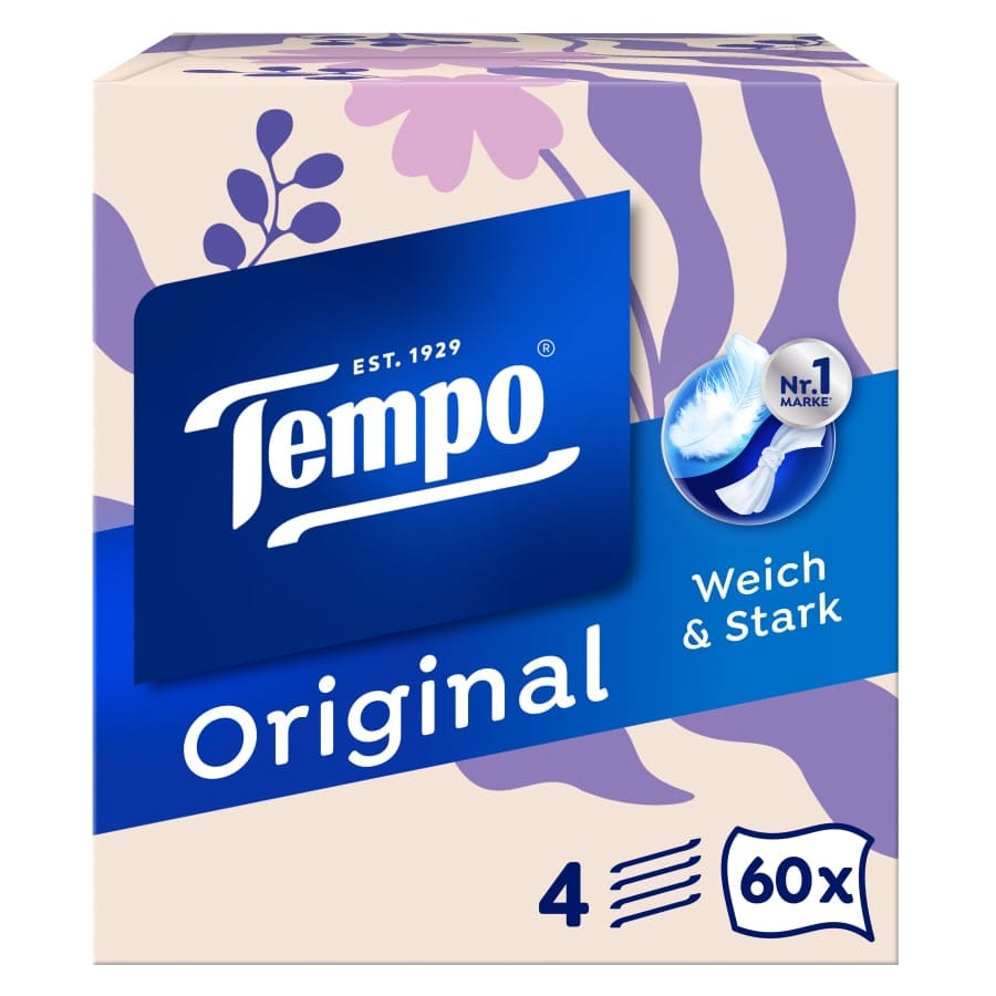 Tempo Original Taschentücher Würfelbox