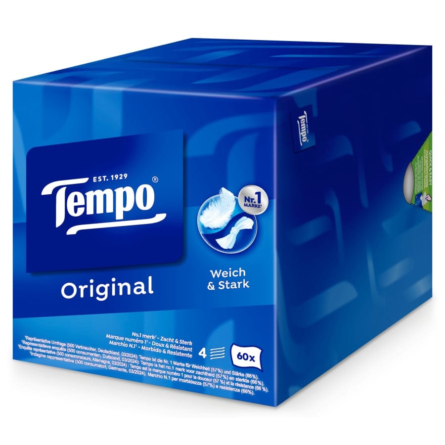 Tempo Original Taschentücher Würfelbox