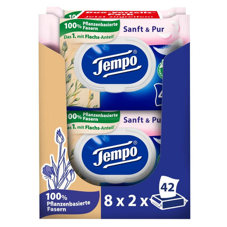 Tempo sanft & pur feuchte Toilettentücher Großpackung