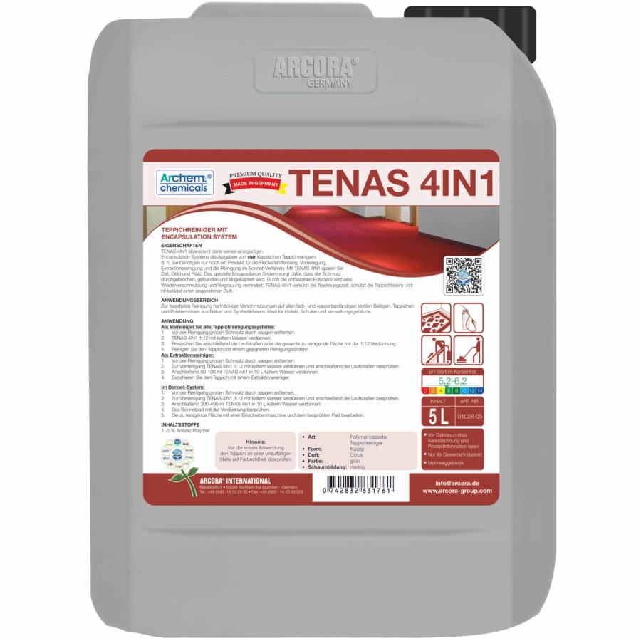 TENAS Teppichreiniger 4in1 5 Liter