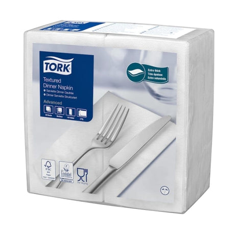 Tork Tischservietten Textured weiß Gastronomie