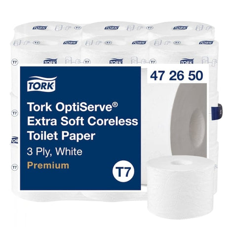 Tork OptiServe Coreless Toilettenpapier hülsenlos 3-lagig weiß