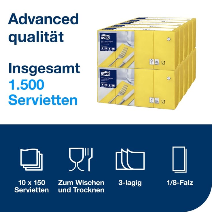 Tork Advanced Soft Servietten Tissue 2 lagig gastgewerblich