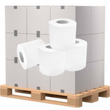 Toilettenpapier, Tissue, 3-lagig, hochweiß 120× 8 X 150 Blatt