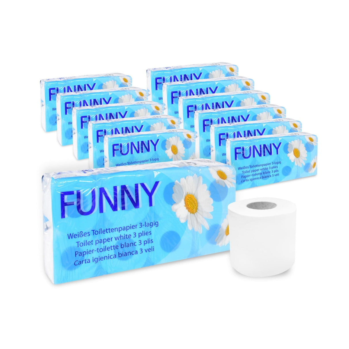 Toilettenpapier, Tissue, 3-lagig, hochweiß