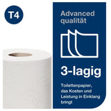 Tork Kleinrollen Toilettenpapier T4 Advanced 3-lagig weiß