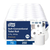 Tork Kleinrollen Toilettenpapier T4 Premium 3-lagig weiß