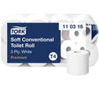 Tork Kleinrollen Toilettenpapier T4 Premium 3-lagig weiß 8 Rollen 250 Blatt