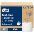 Tork Midi Toilettenpapier T6 Advanced 2-lagig weiß