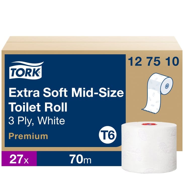 Tork Midi Toilettenpapier T6 Premium 3-lagig weiß