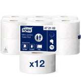 Tork Mini Jumbo Toilettenpapier T2 Advanced 2-lagig Hygienepapier