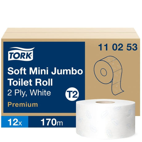 Tork Mini Jumbo Toilettenpapier T2 Premium 2-lagig