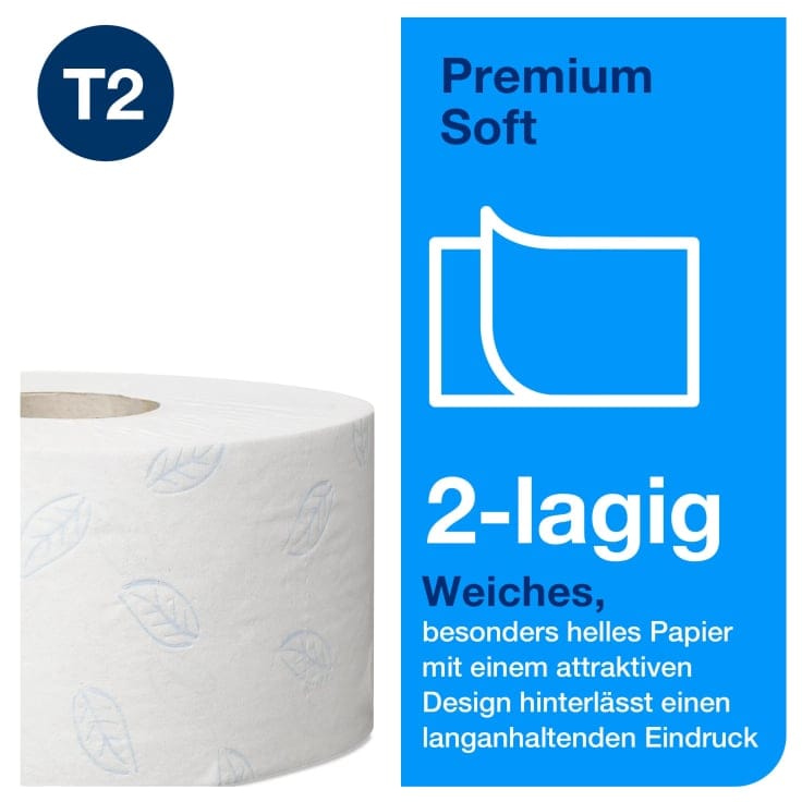 Tork Mini Jumbo Toilettenpapier T2 Premium 2-lagig