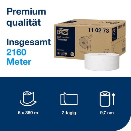 Tork Premium Toilettenpapier Jumbo T1 2-lagig