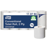 Tork T4 Toilettenpapier Zellstoff 2-lagig