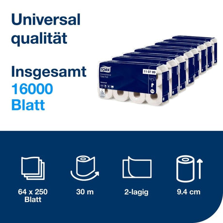 Tork Toilettenpapier T4 Tissue 2-lagig naturweiß Toilettenhygiene