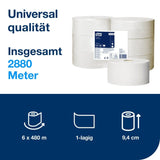 Tork Jumbo Toilettenpapierrolle T1 Universal 1-lagig weiß