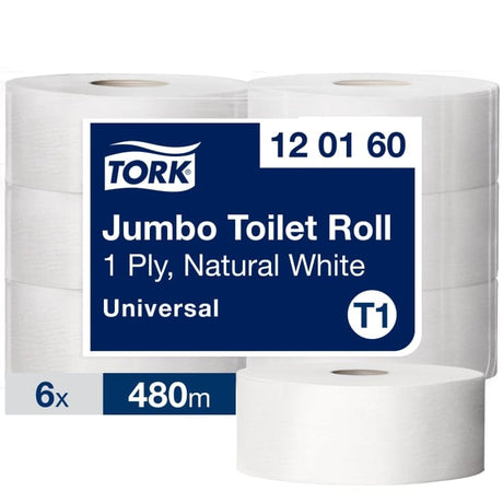 Tork Jumbo Toilettenpapierrolle T1 Universal 1-lagig weiß
