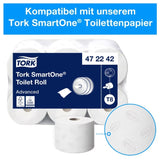 Tork SmartOne Toilettenpapierspender T8 Einzelblattentnahme