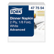 Tork Dinnerservietten Weiß 1/8 Falz