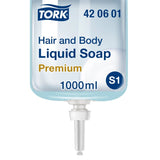 Tork Hair & Body Flüssigseife S1, Hellblau