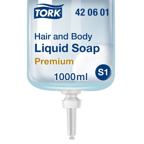 Tork Hair & Body Flüssigseife S1, Hellblau