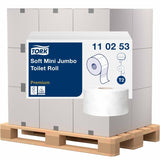 Tork Mini Jumbo Toilettenpapier T2 Premium 2-lagig 1 Palette = 36 Karton à 12 x 170 Meter