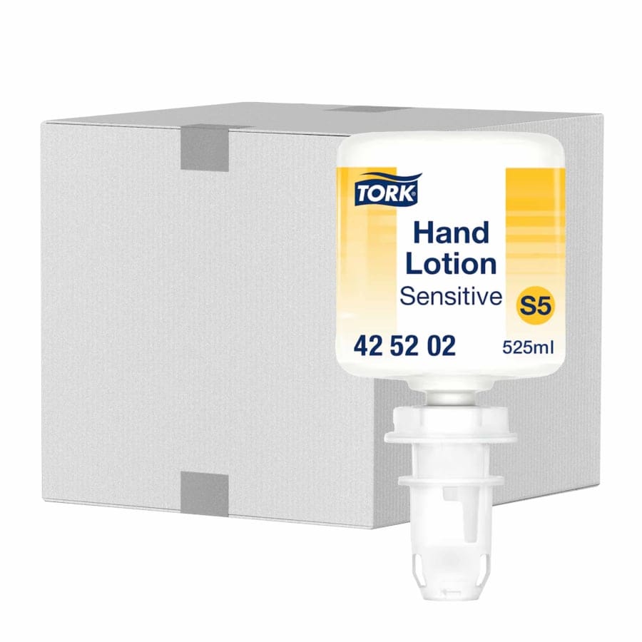 Tork sensitive feuchtigkeitsspendende Handlotion S5 System 1 Karton = 8 Flaschen à 525 ml