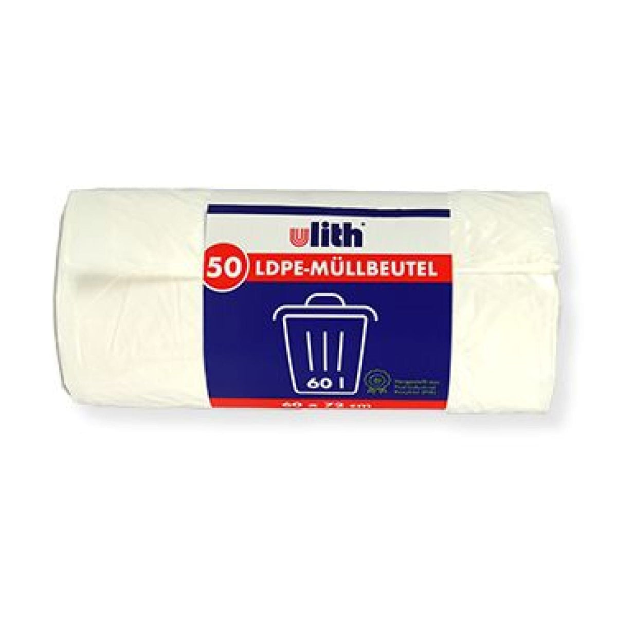Ulith® Müllbeutel 60 Liter, LDPE, weiß 50 Stück