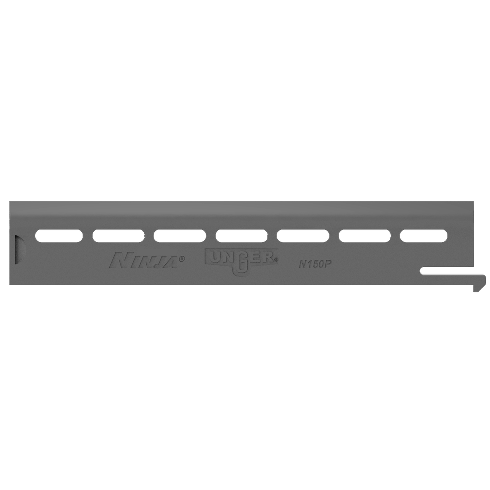 UNGER Kunststoffklingen für Glasschaber 15 cm für NinJa (schwarz)