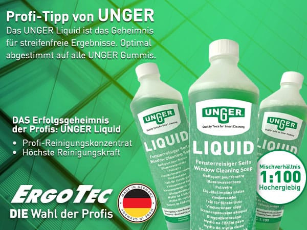 UNGER Profi Fensterreinigungs-Set – 6in1 Komplett-Set
