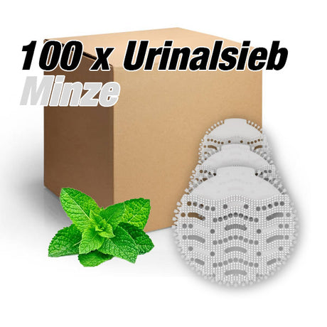 Urinalsieb Grosshandel - 100 Stück - Duftrichtung Minze